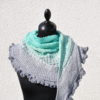 Schal, Grau liebt Minze – Bild 4
