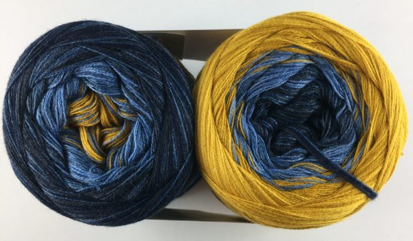 Loop Set, Denim Curry 5-fach inkl. Anleitung Loop Upstairs